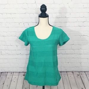 LulaRoe Green Textured Top Size XS